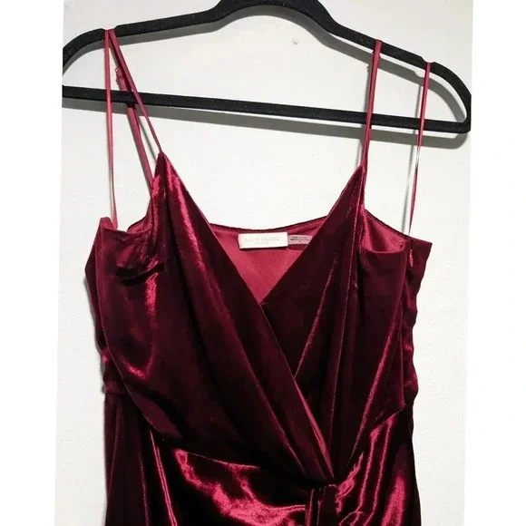 Ramy Brook Juliana Velvet Surplice Dress - Picture 3 of 9